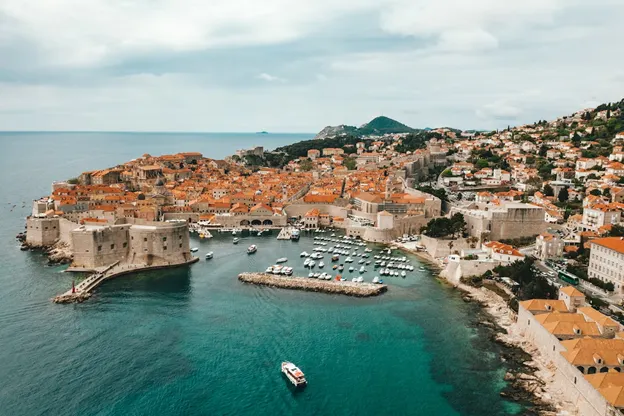 Vista dall'alto di Dubrovnik