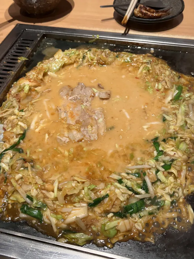 도쿄 맛집 몬자야키