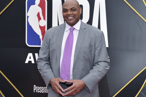 FILE - Charles Barkley arrives at the NBA Awards on June 24, 2019, at Barker Hangar in Santa Monica, Calif. Barkley says next season will be his last on TV, no matter what happens with the NBA's media deals. It will be the Hall of Fame player's 25th season and could be the last that TNT broadcasts the league. (Photo by Richard Shotwell/Invision/AP, File)