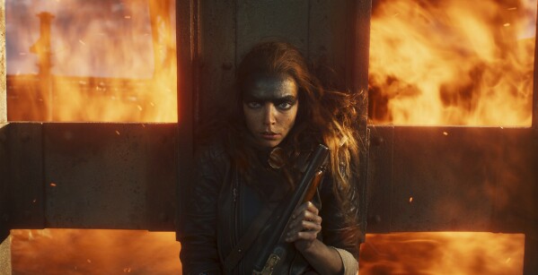 Anya Taylor-Joy in a scene from "Furiosa: A Mad Max Saga." (Warner Bros. Pictures via AP)