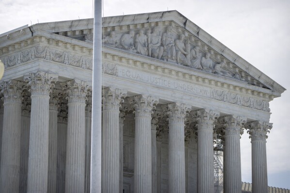 The Supreme Court building is seen on Friday, June 28, 2024, in Washington. (AP Photo/Mark Schiefelbein)