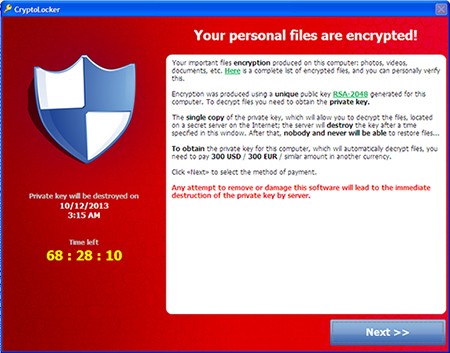 CryptoLocker scan