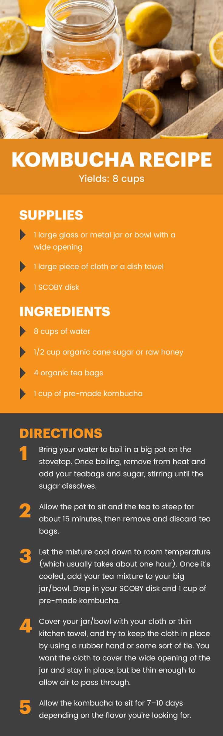 Kombucha recipe - Dr. Axe