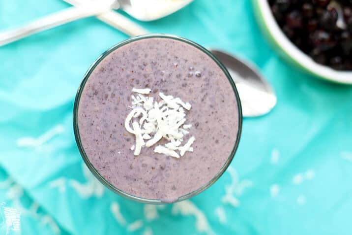 Blueberry Kefir Chia Pudding