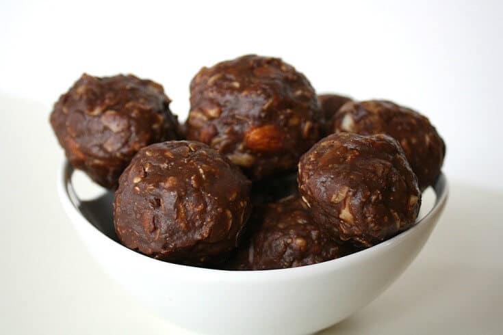 Chocolate Oat Balls Bites 