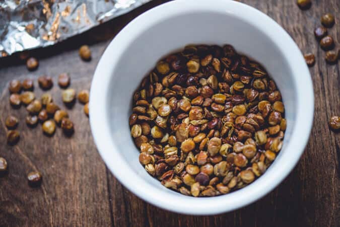 Crunchy Garlic Lentil Snack