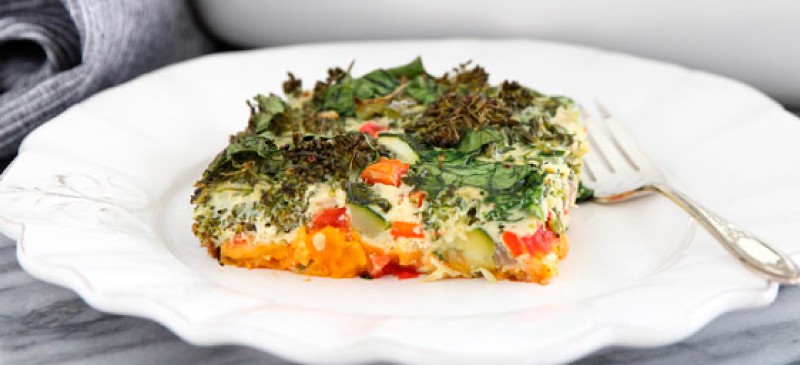 Vegetarian egg casserole - Dr. Axe