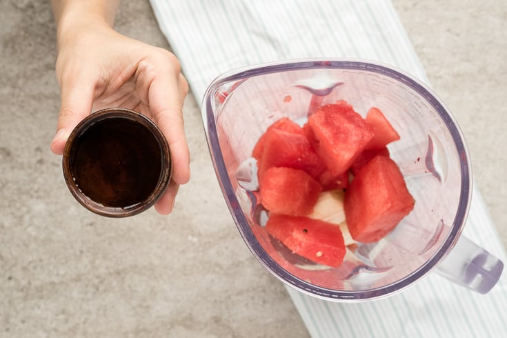 Watermelon smoothie step 3 - Dr. Axe