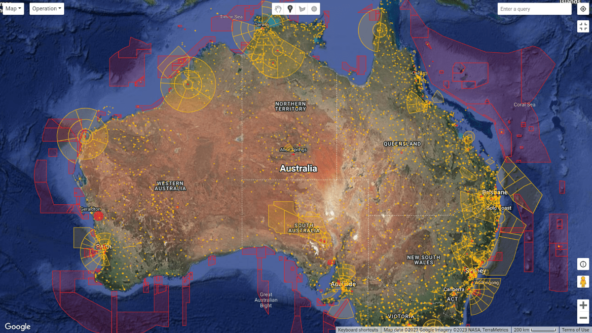 drone flight advisory australia