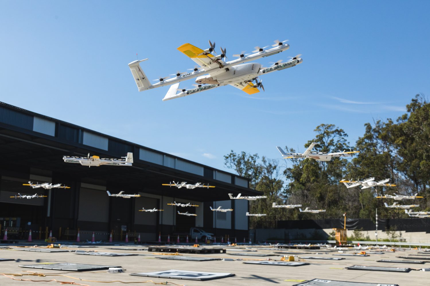 Wing drone delivery