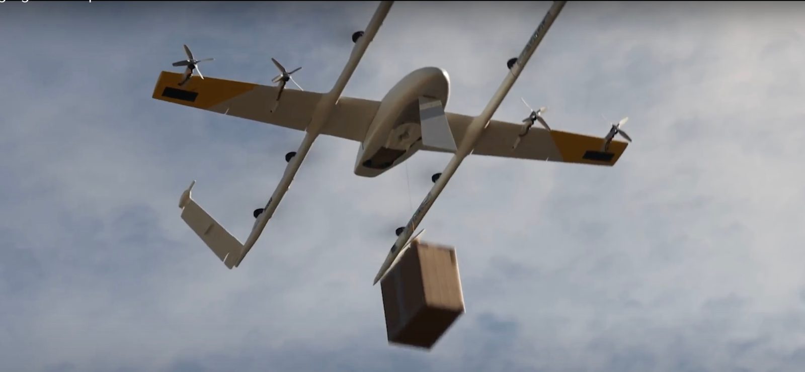 Wing drone delivery