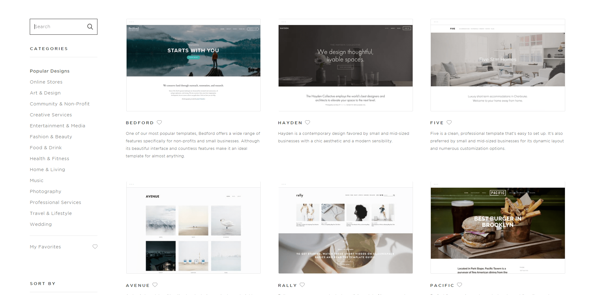 squarespace templates