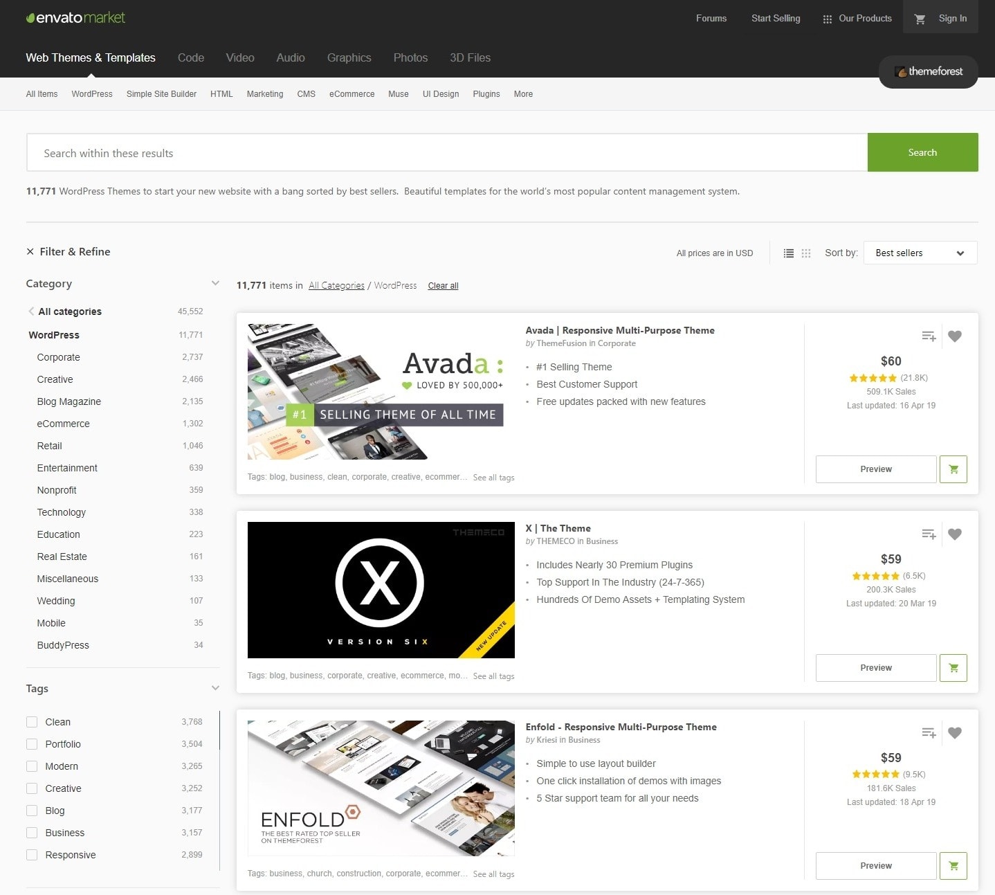 5 Top WordPress Theme Marketplaces-image1