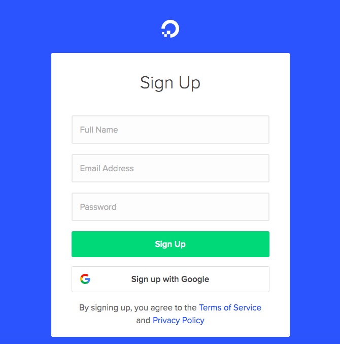 How to Create a New Account with DigitalOcean-image1