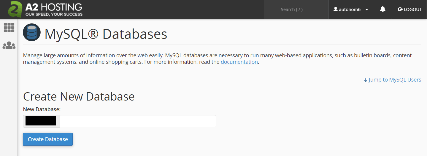 A2 Hosting MySQL