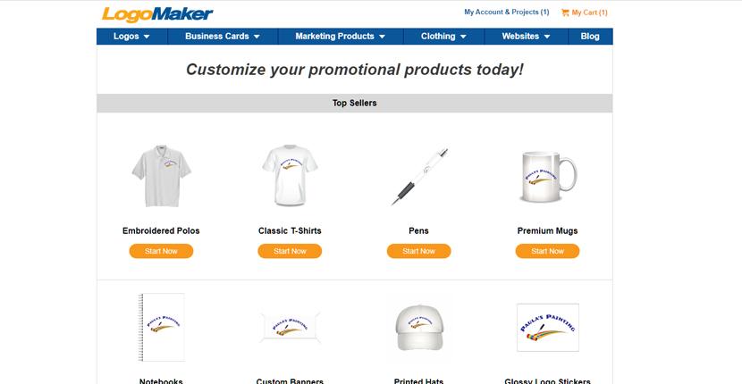 LogoMaker screenshot - Promotional Products