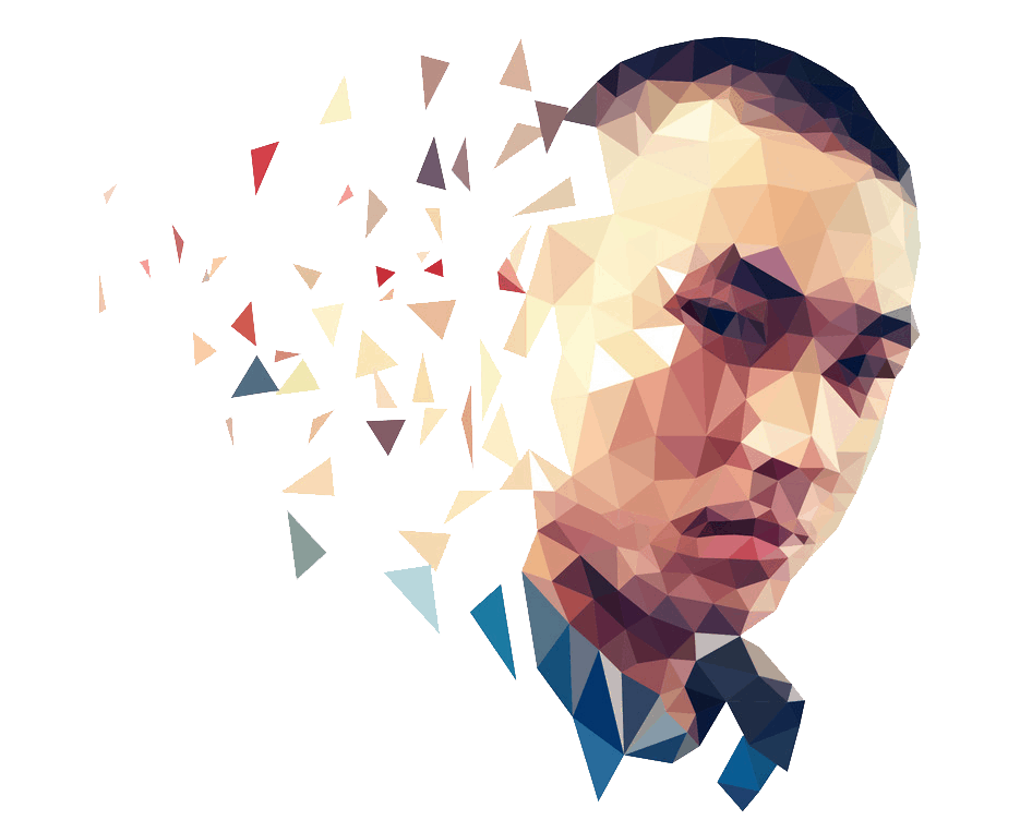 Avatar logo - polygonal