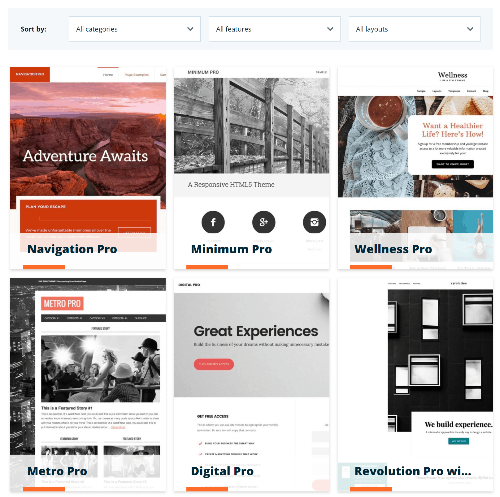 WP Engine premium StudioPress themes