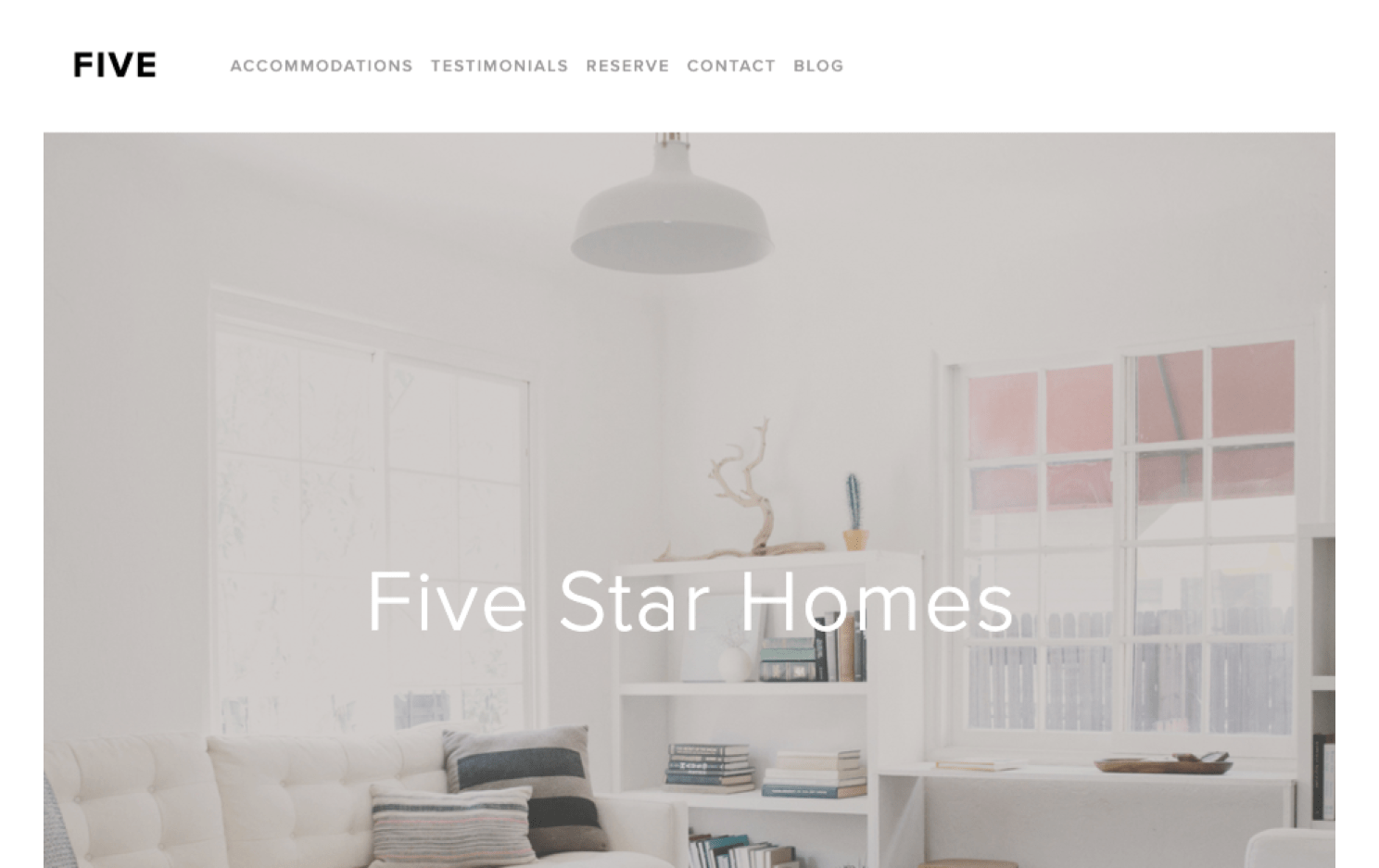 Squarespace Template - Five