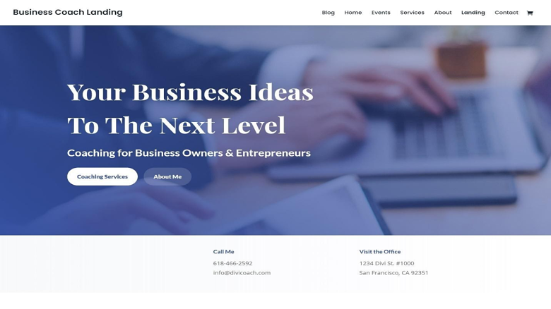 divi-business-coach-landing-page