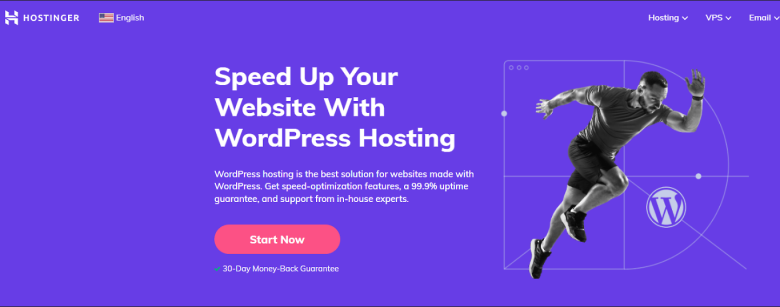 Hostinger's WordPress page