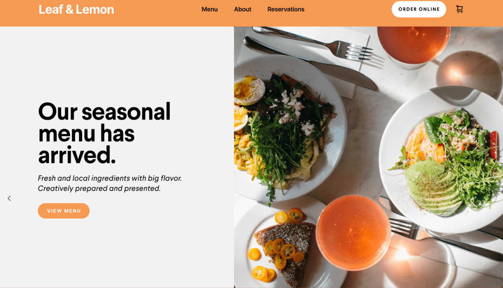 Square Online Restaurant Site