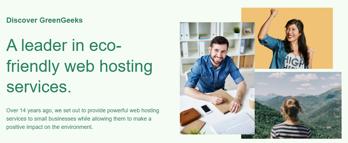 eco-friendly hosting from GreenGeeks