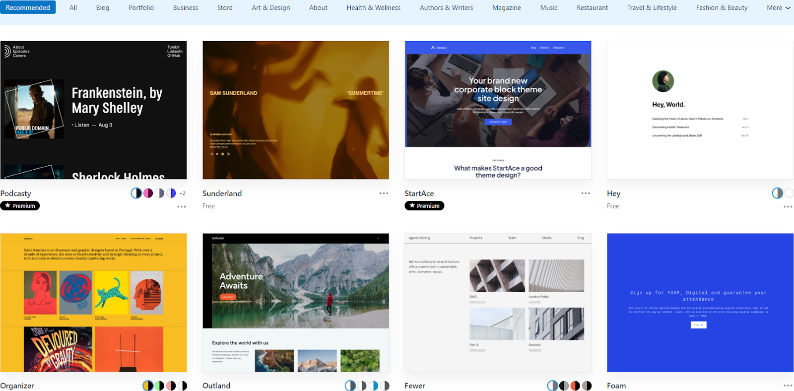 WordPress Templates