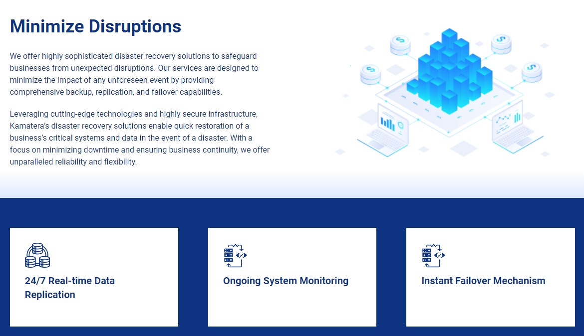 Kamatera disaster recovery infrastructure and solutions