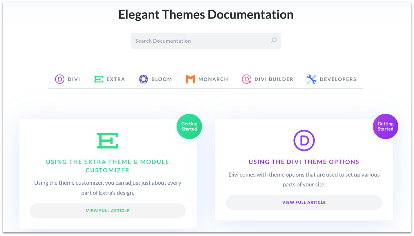 Elegant Themes Documentation