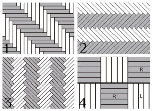 Colocación suelos vinílicos imitación madera chevron espiga