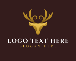 Luxury Deer Gold logo design