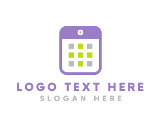 Mobile Calendar App logo design