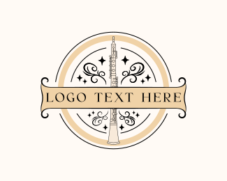 Ornamental Oboe Orchestra logo design