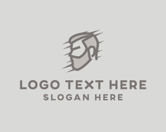 Male Barber Beard logo design