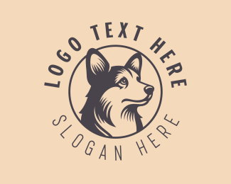 Husky Dog Breeder logo design