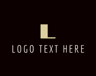 Masculine Letter Font Text logo design