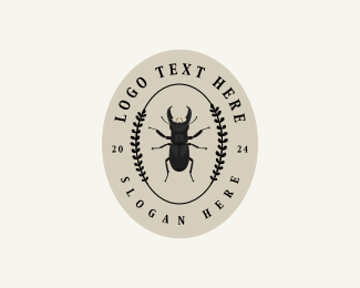 Bug Beetle Insect logo design