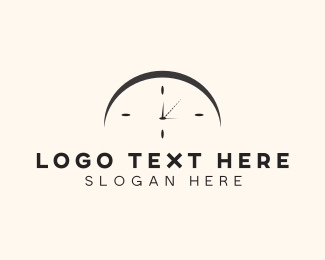 Timer Clock Timepiece logo design