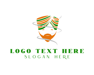 Indian Turban Man logo design