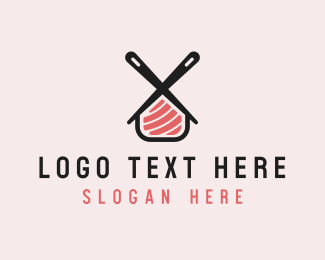 Sushi Bar House  logo design