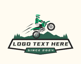 Dirt Bike Race logo design