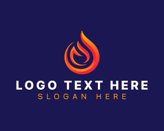 Fire Gas Fuel logo design