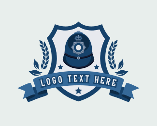 Police Officer Cap logo design