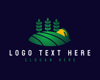 Crop Field Farm logo design