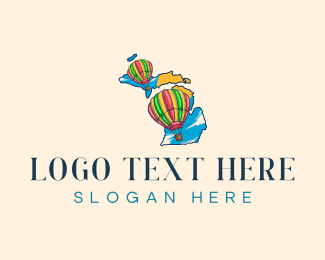 Michigan Balloon Festival logo design