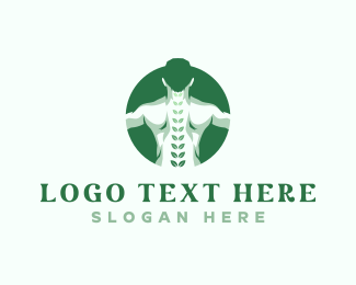 Chiropractor Back Body logo design