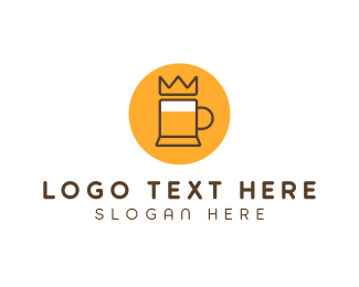 Royal Beer Mug logo design