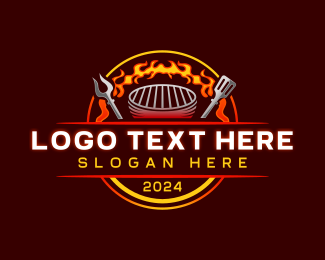 Grill Fork Barbeque logo design