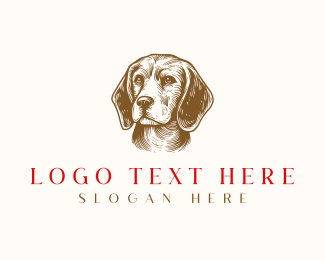 Beagle Dog Pet logo design